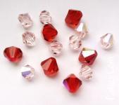 76грн(15шт) Набор чеських кришталевих намистин Preciosa MIX16( 45169302=10мм lt.siam=3, lt.siam ab=3, 8mm lt.rose=5, lt.rose ab=4)