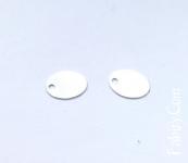 Нова ціна! 32грн(2шт) Підвіска Овал декоративна срібло 925 oval 8x5,5мм Ag925. Стара ціна 36гривень