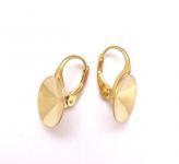 Нова ціна! 340грн(пара) Швензи для риволі 14мм срібло 925 з покриттям золота 14к AG925 Ha31 au. Стара ціна 380гривень