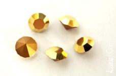40грн (20шт) Кристали конусні  MC Chaton Optima  Preciosa золотисті ss26(5,6-5,8мм)  Crystal G Aurum