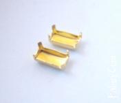 20грн(10шт) Основи для октагонів у золотій   гальваніці 8141- 1005 g 5x10mm
