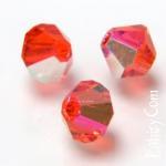 Розпродаж! 108грн(36шт) Намистини біконуси кришталеві Preciosa HYACINT AB 10мм .