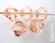 Розпродаж! 108грн(36шт) біконуси кришталеві Preciosa 10мм Crystal TANGERIN.